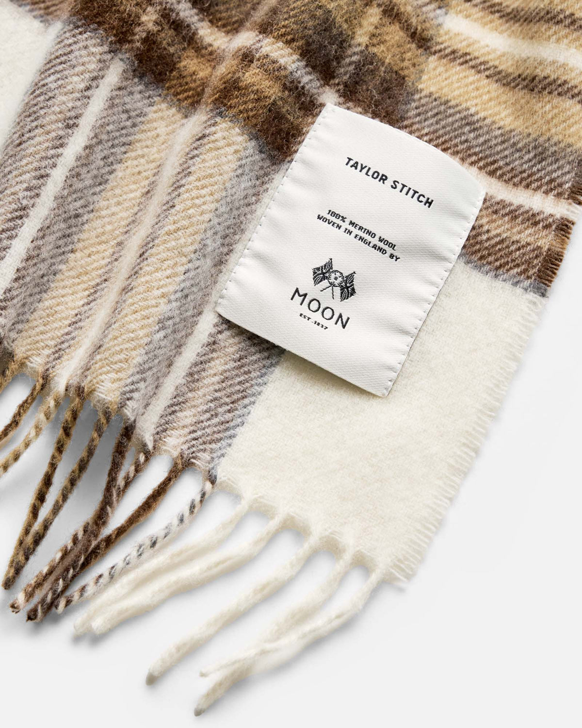 Taylor Stitch - The Fireside Scarf in Butterscotch Plaid