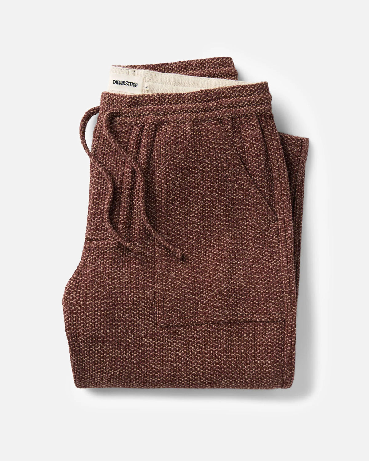 Taylor Stitch - The Breakwater Pant in Black Cherry Sashiko