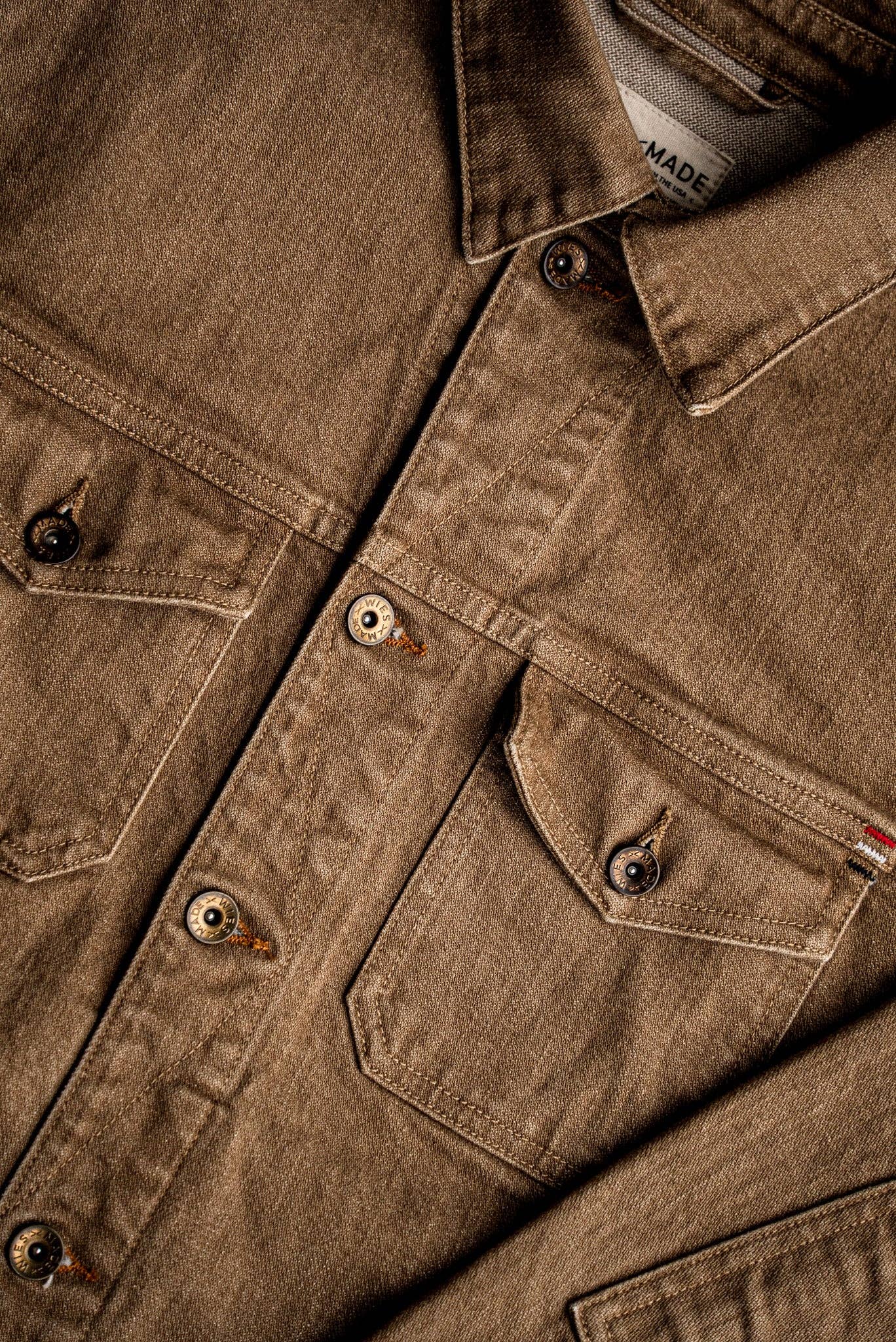 Artcher Jacket | 14oz Broken Twill Denim in Black Stone