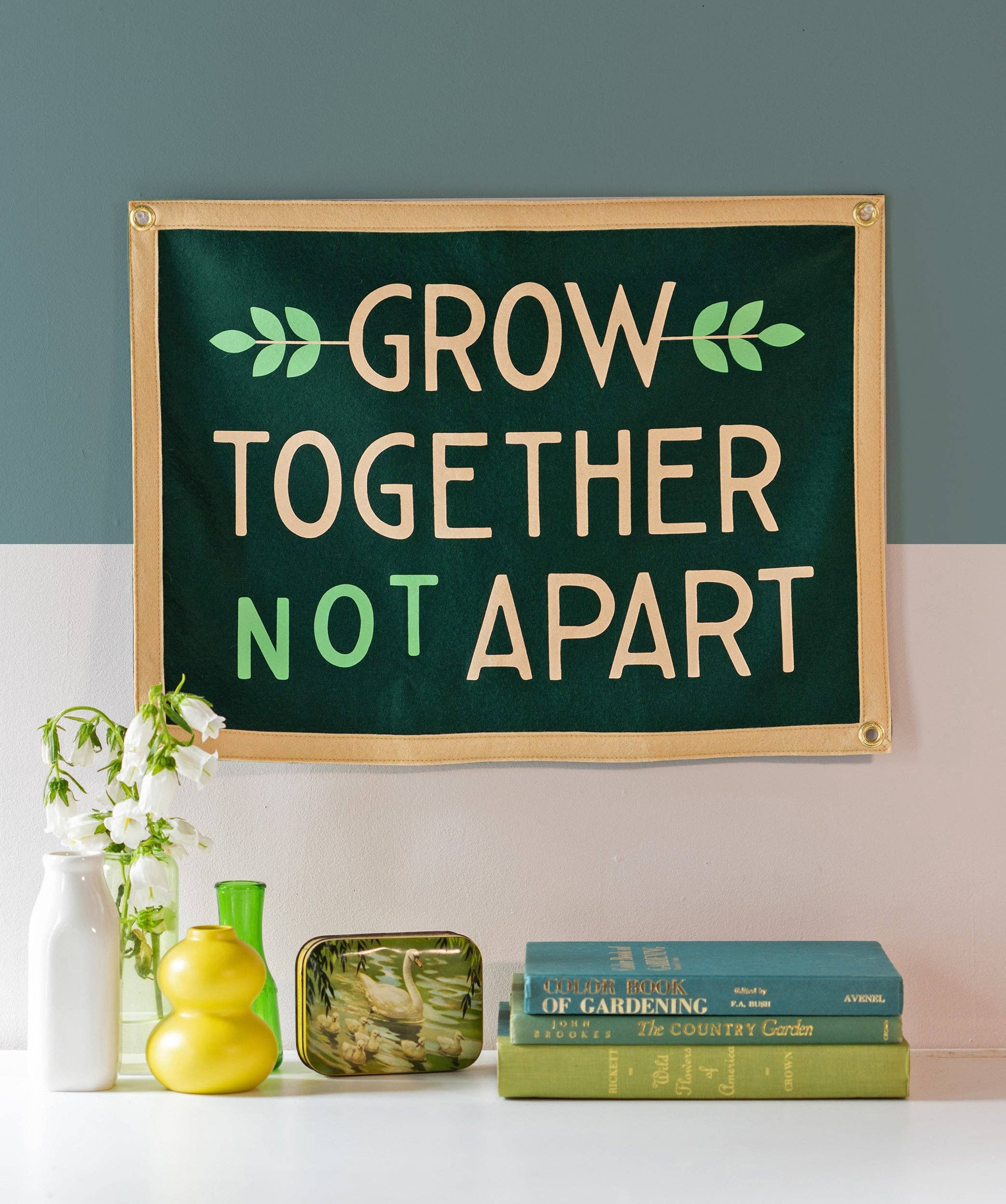 Grow Together Not Apart Camp Flag