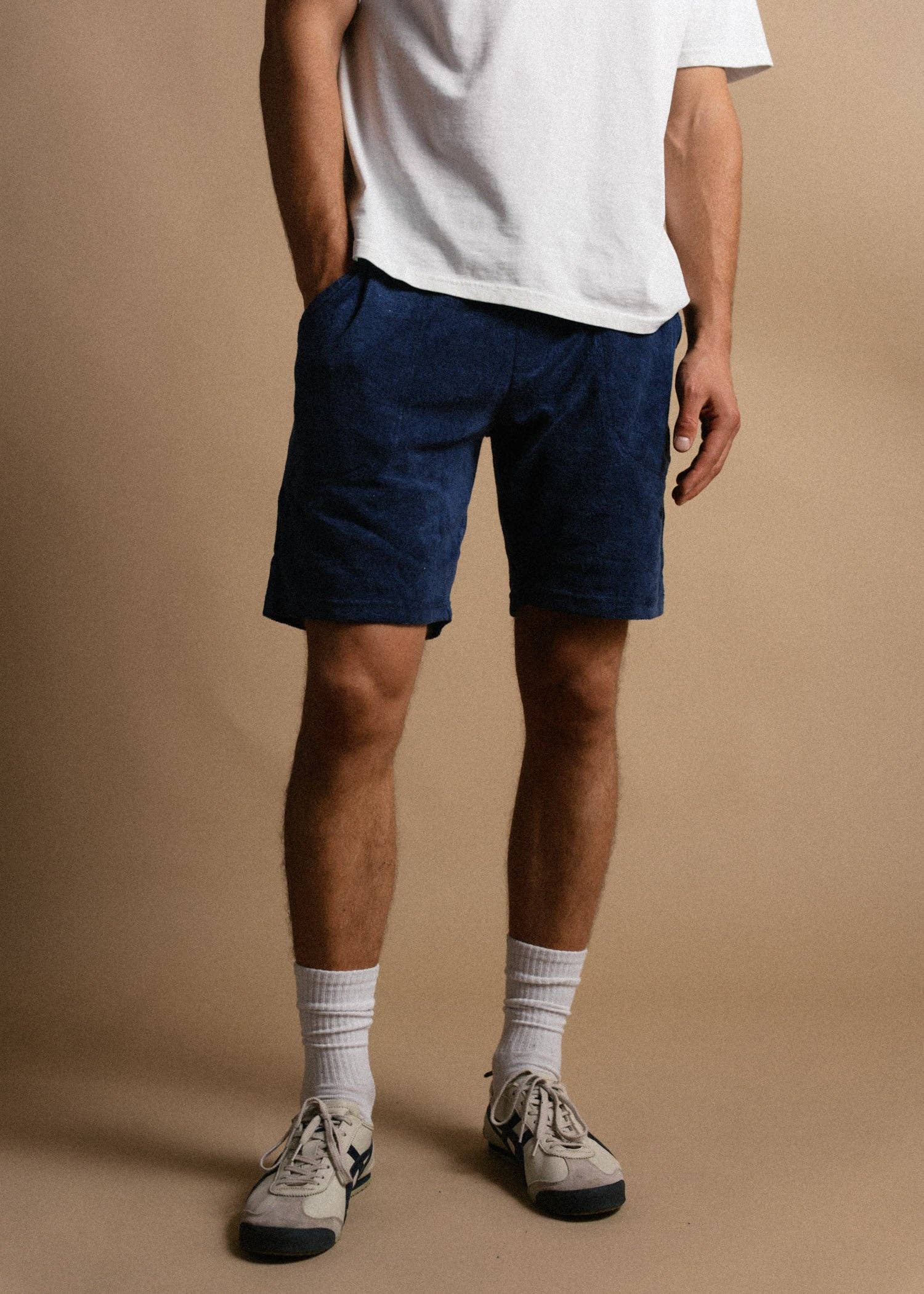 Iron & Resin- Terry Short in Navy