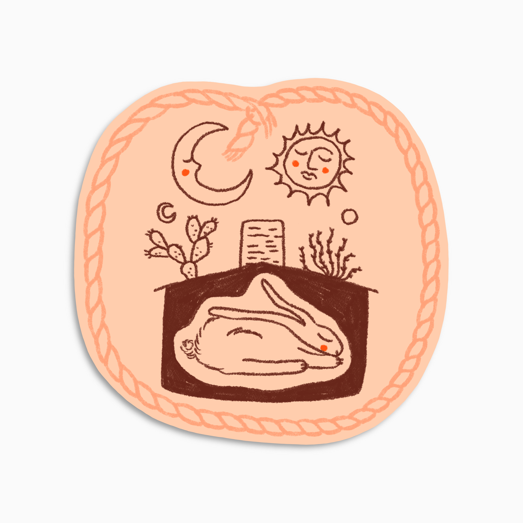 Sleepy Bun Sticker