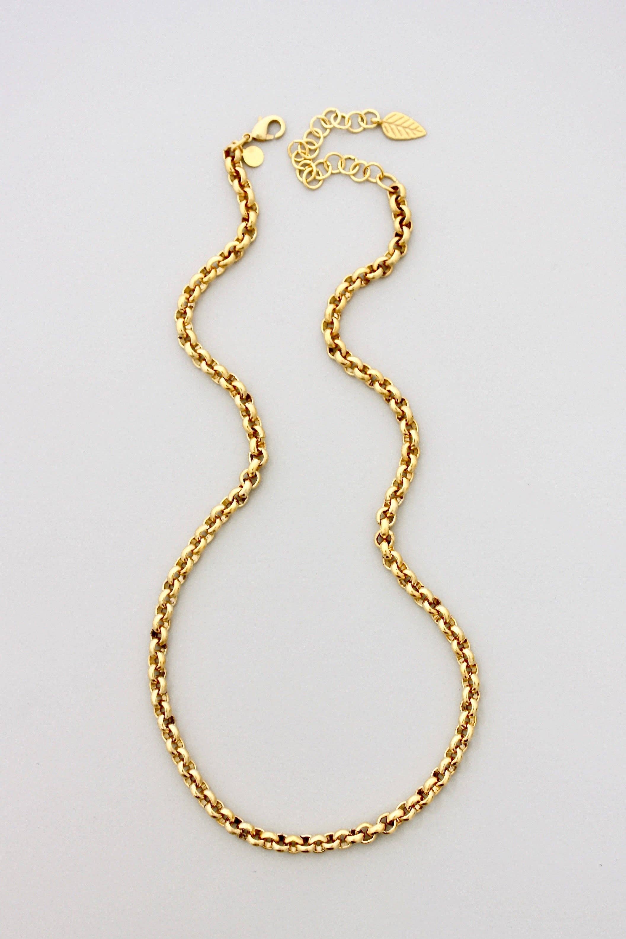 18k Matte Gold Necklace