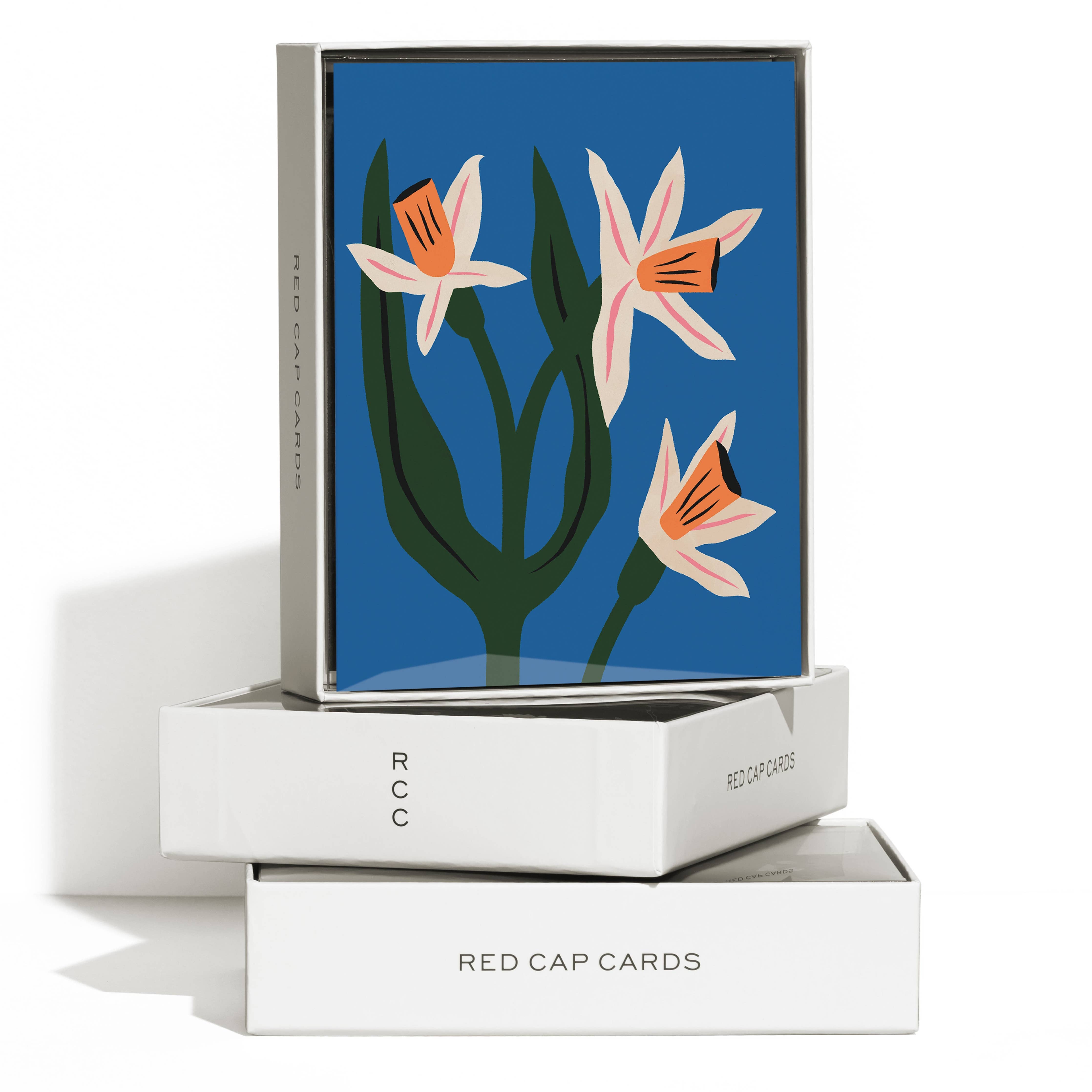 Blue Daffodils Greeting Card