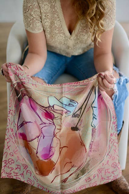 Branding Day Silk Western Cowgirl Wild Rag Scarf