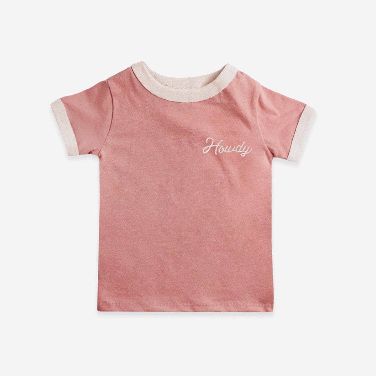 Howdy Vintage Ringer (Youth) | Pink