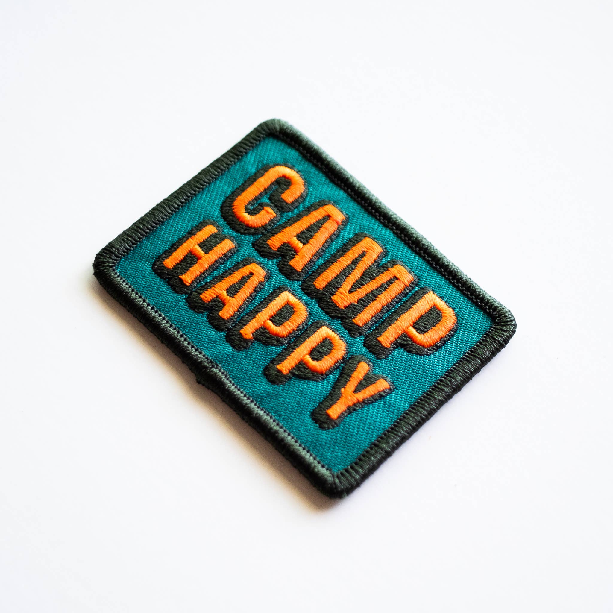 Camp Happy Iron on Patch