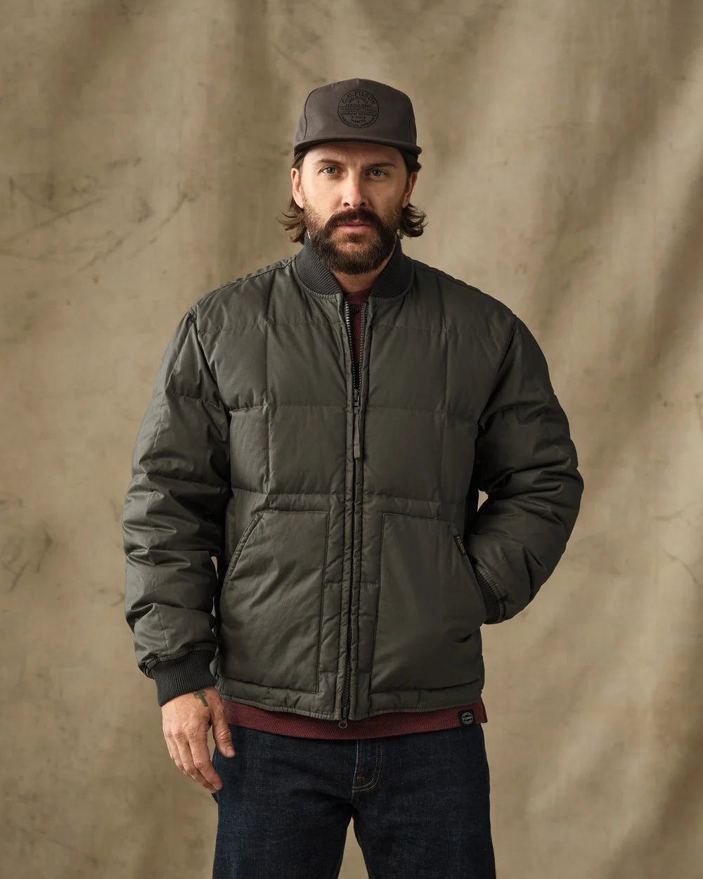 Heritage Cotton Down Jacket in Beluga