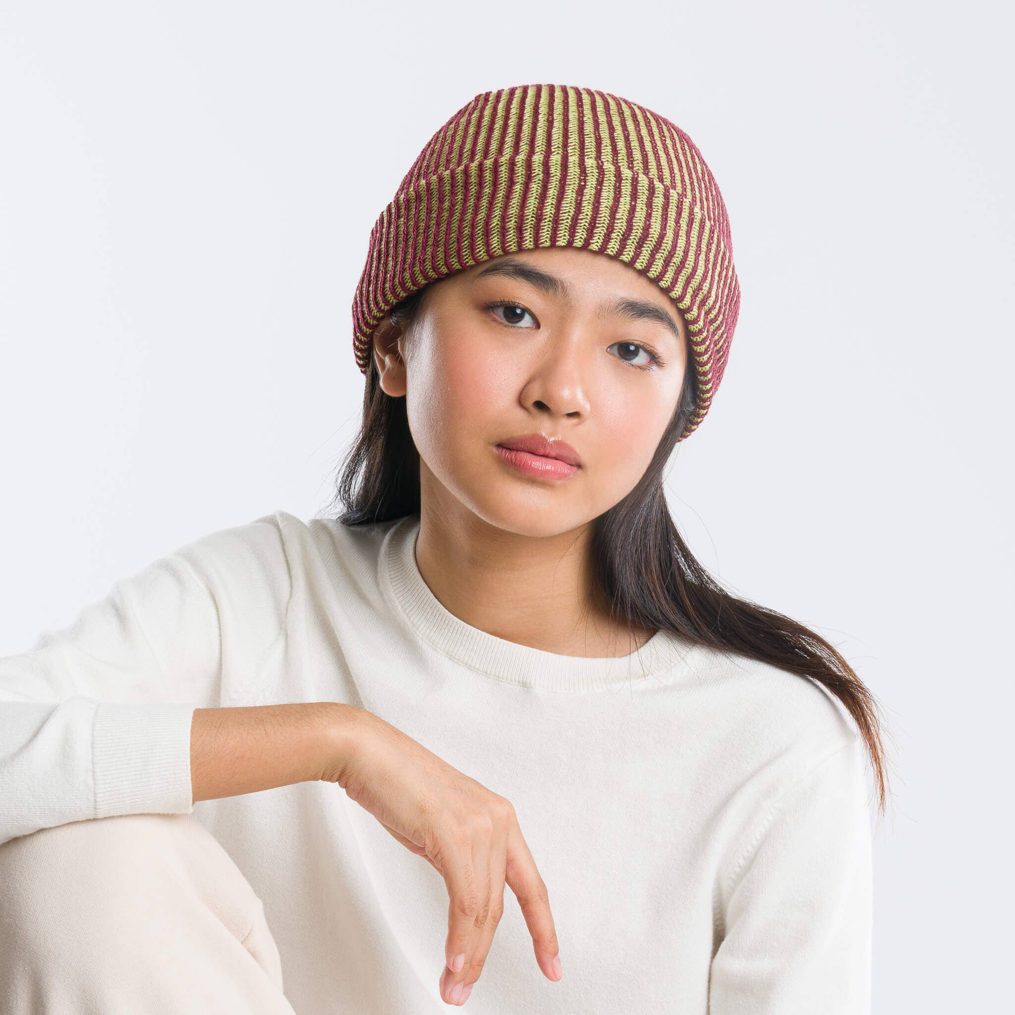 Simple Rib Knit Beanie