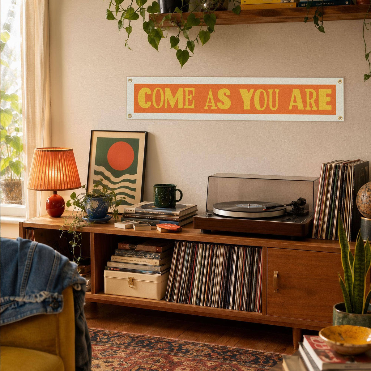 Come As You Are Felt Banner