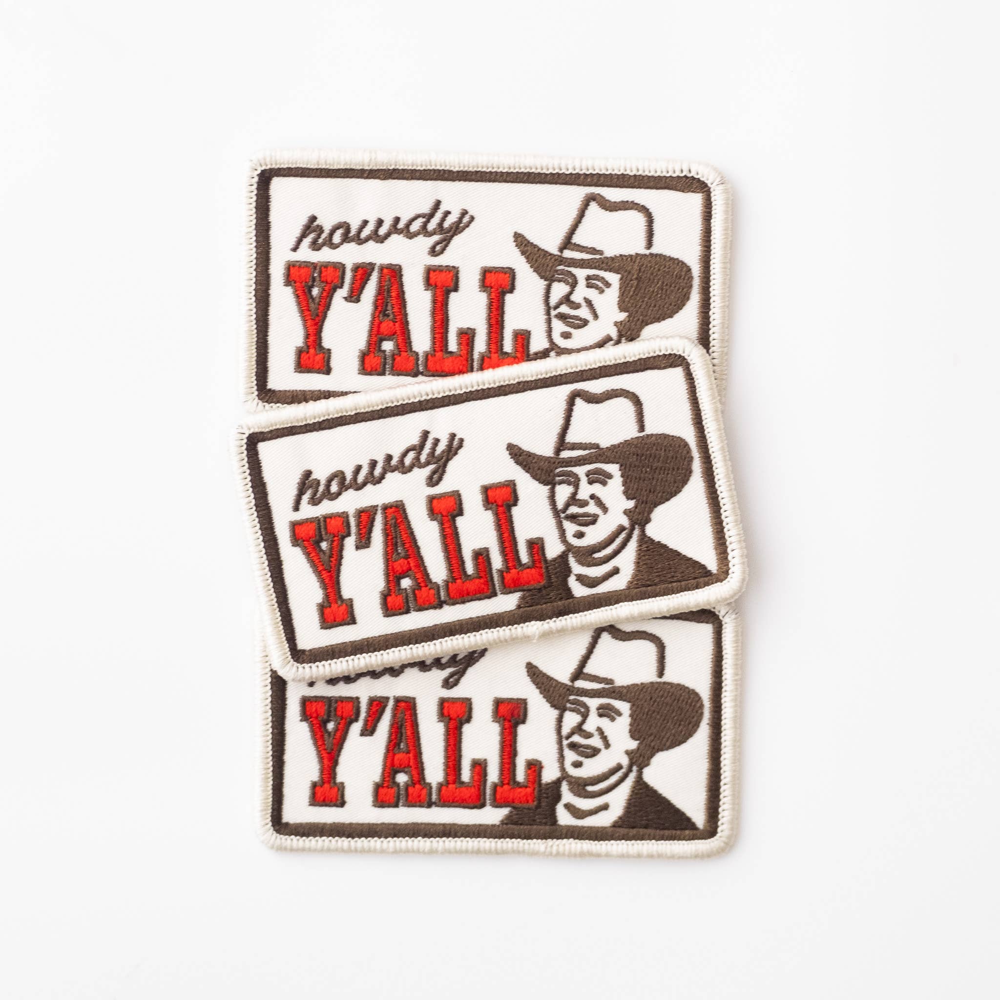 Howdy Y'all Embroidered Iron on Patch
