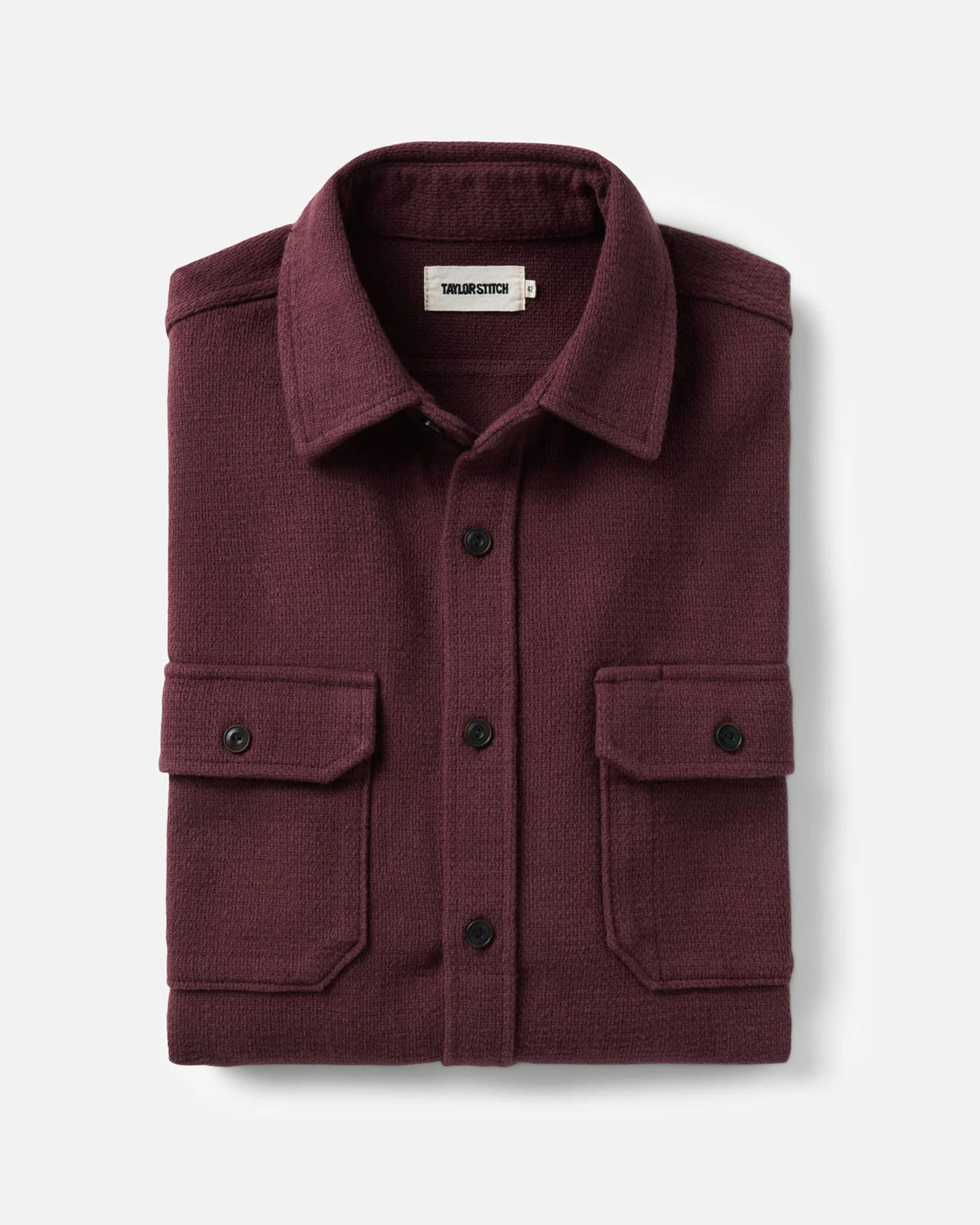 Taylor Stitch - The Division Shirt in Black Cherry