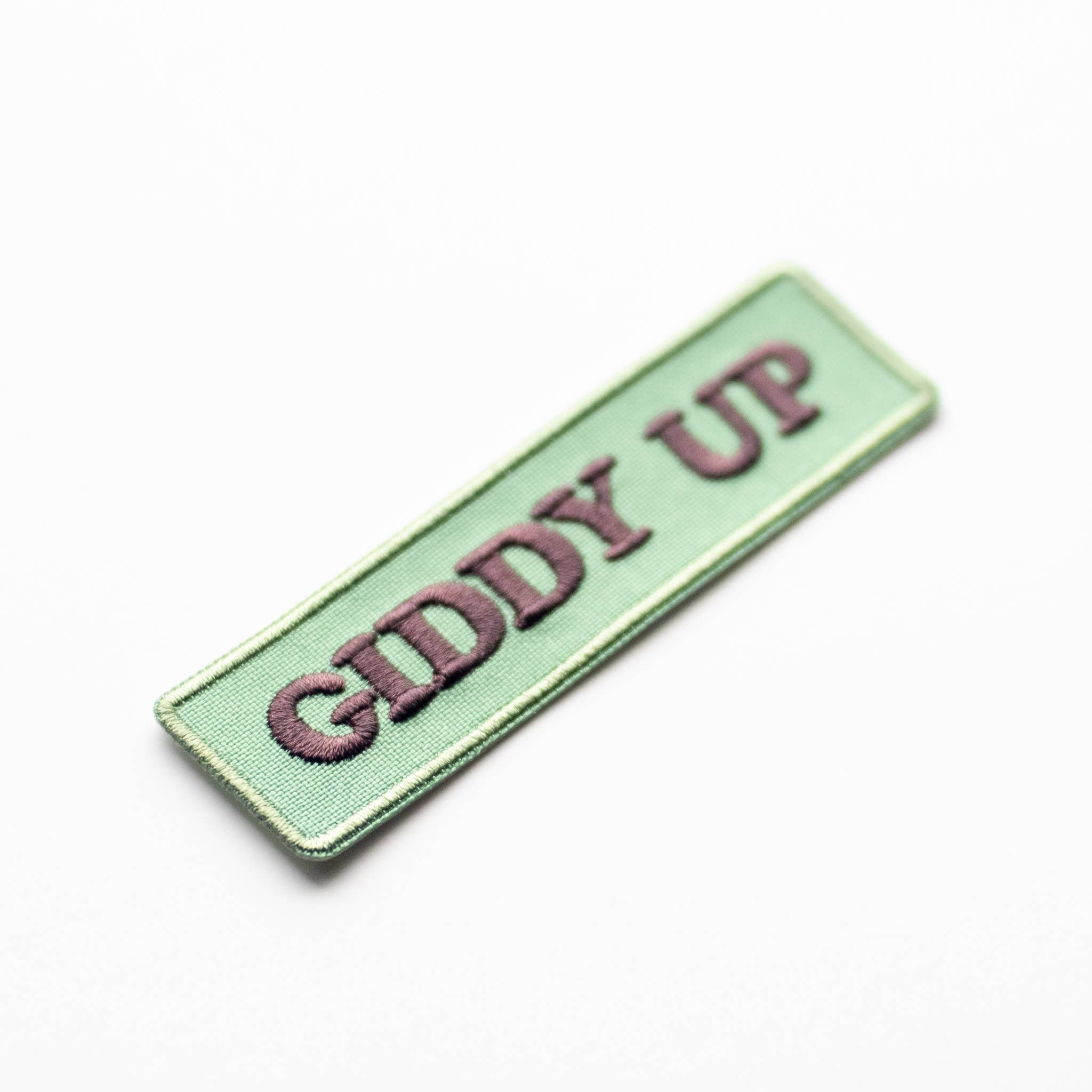 Giddy Up Embroidered Iron on Patch - Western