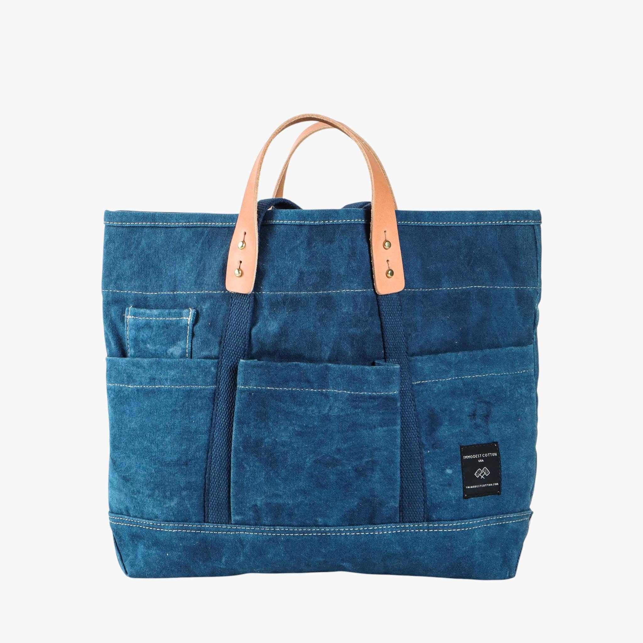 IMMODEST COTTON- Construction Tote | Indigo