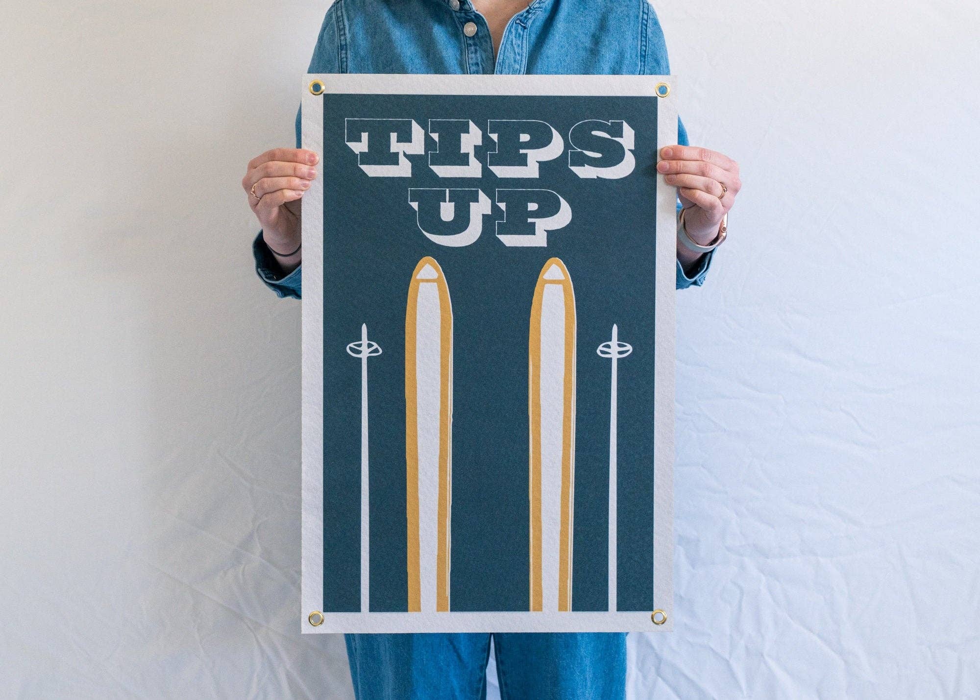 Tips Up Felt Banner