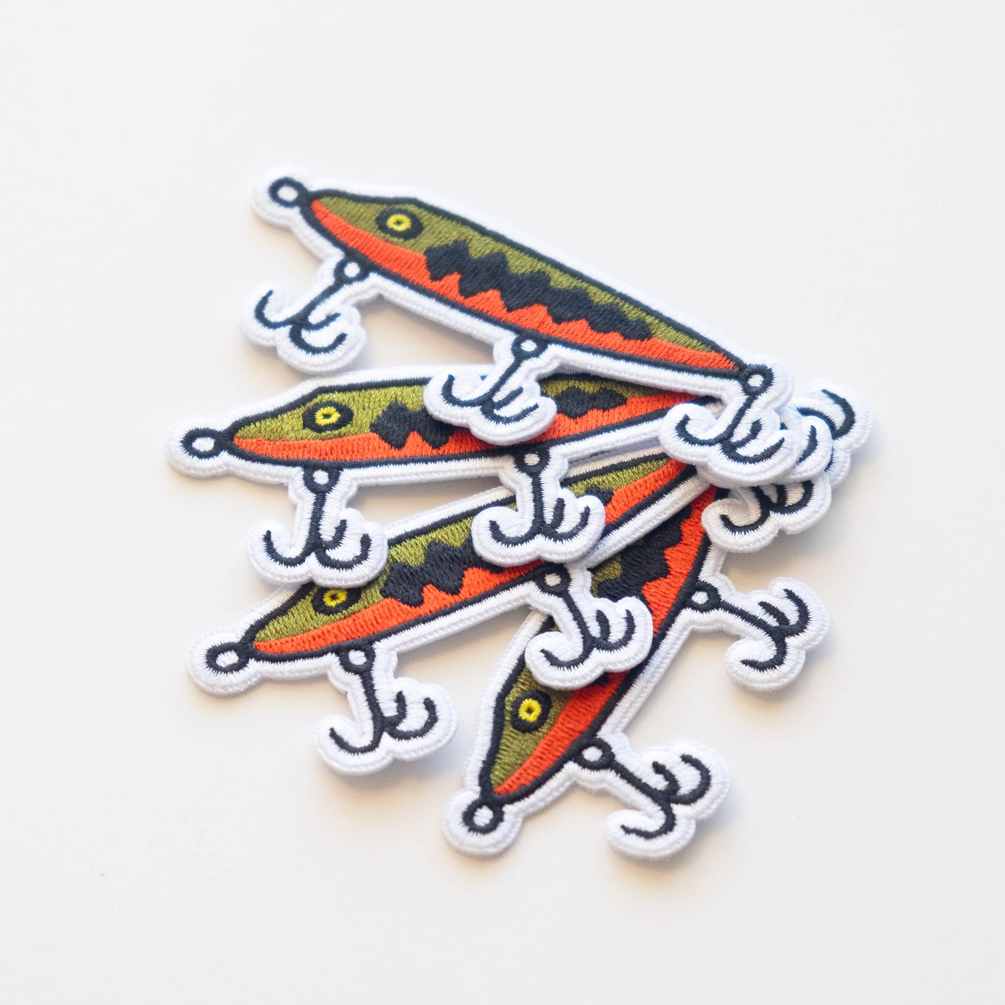 Fishing Lure Embroidered Iron on Patch