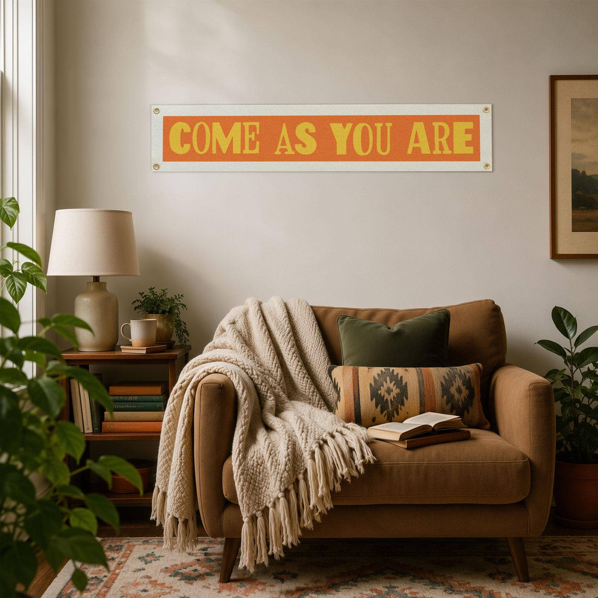 Come As You Are Felt Banner