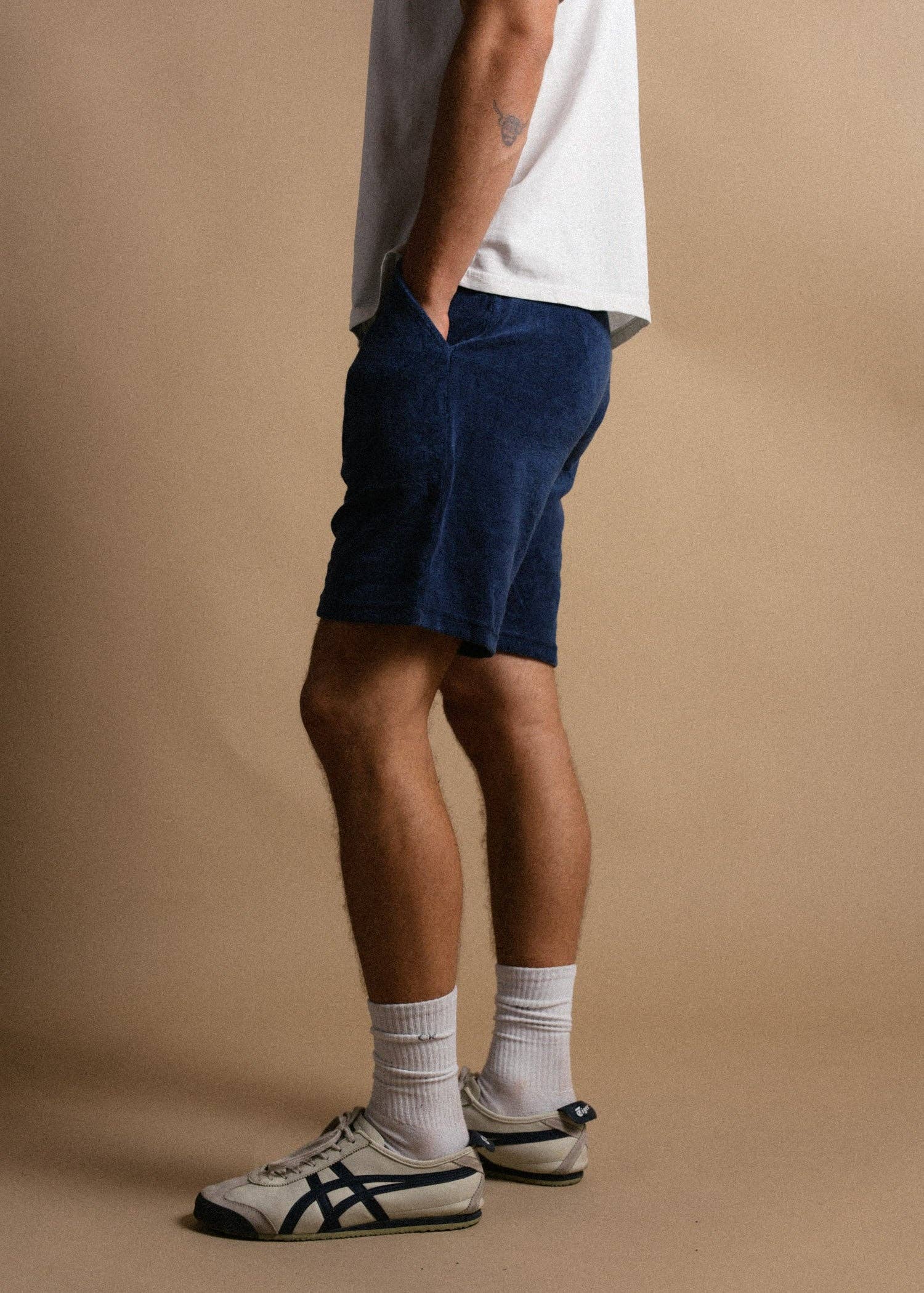 Iron & Resin- Terry Short in Navy