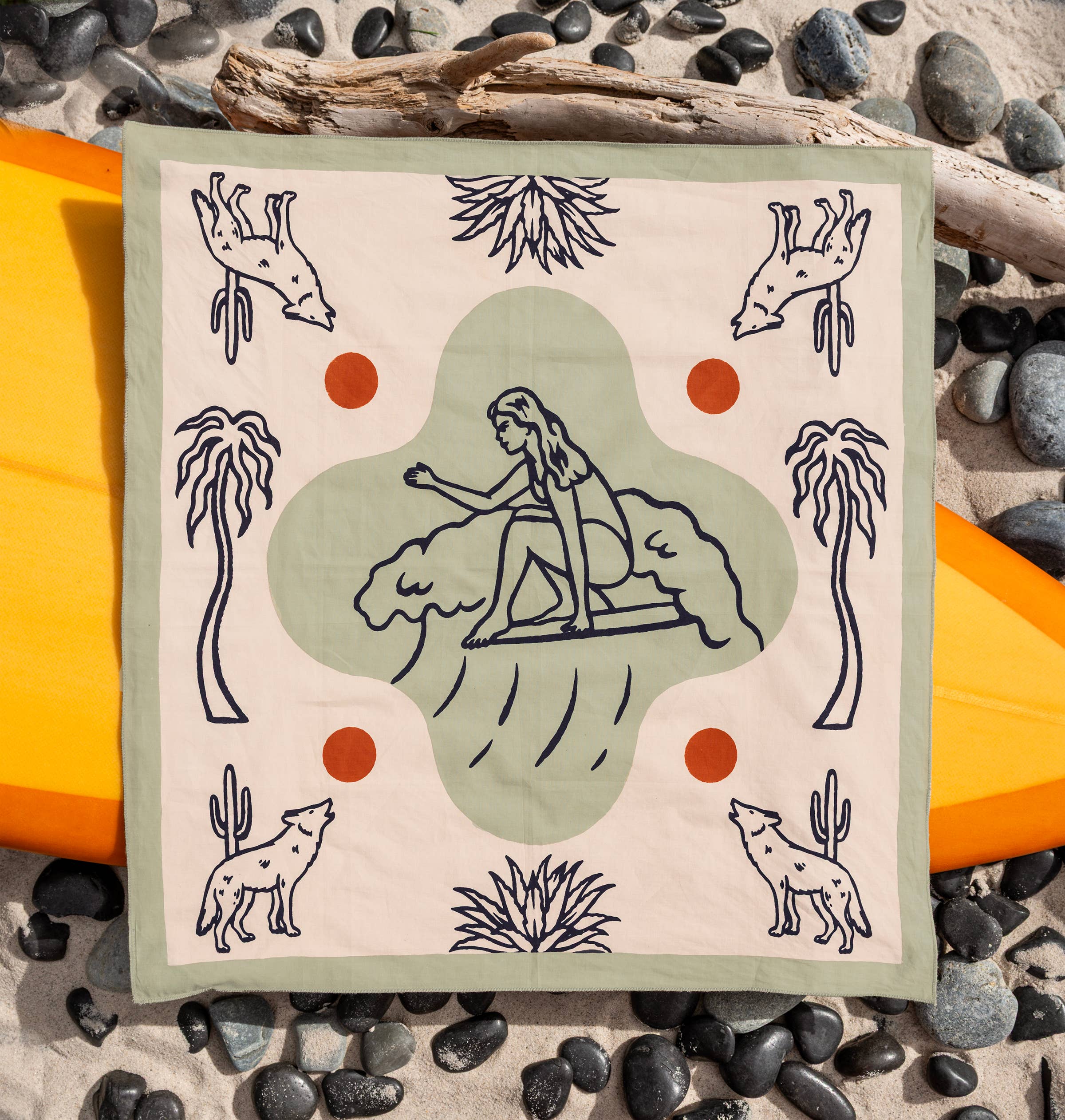 "Surfing Through Sands" - Bandana