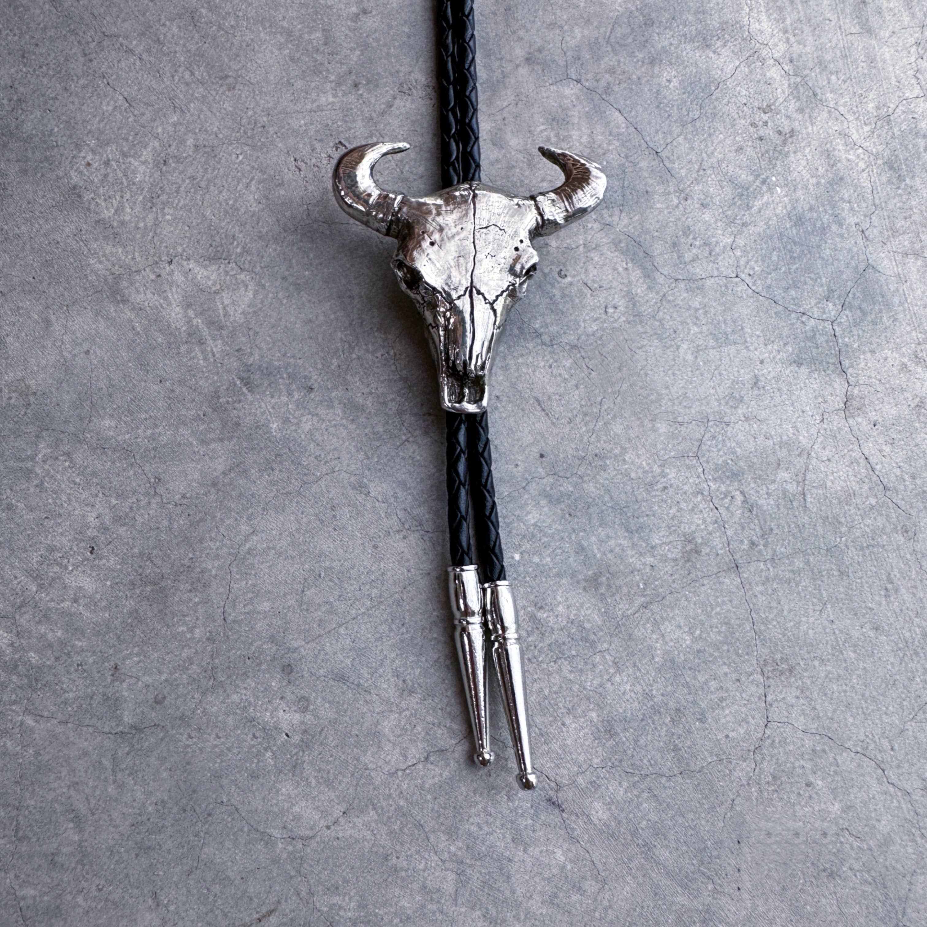 Bull Skull Bolo Tie