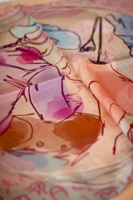 Branding Day Silk Western Cowgirl Wild Rag Scarf