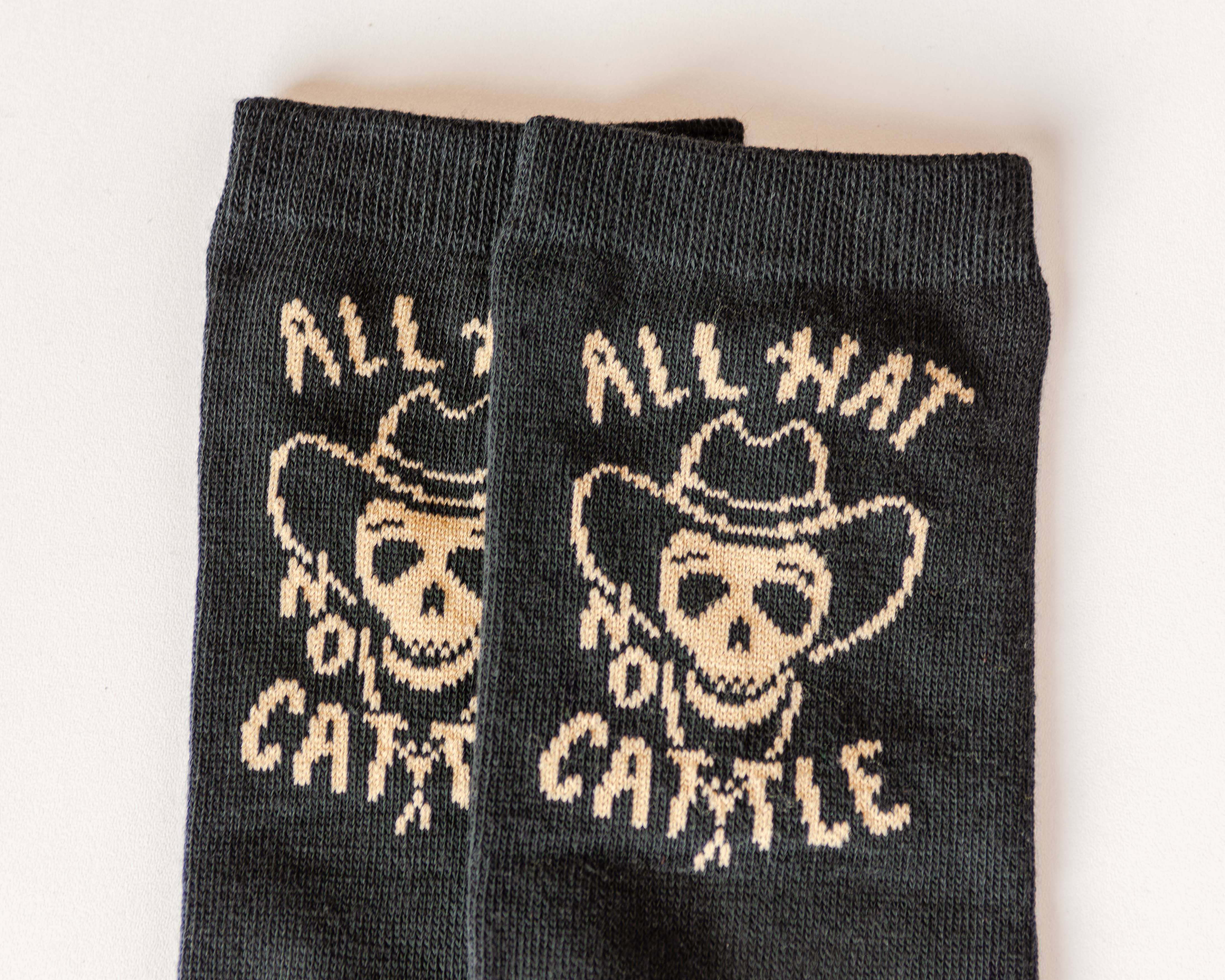 All Hat No Cattle Western Socks