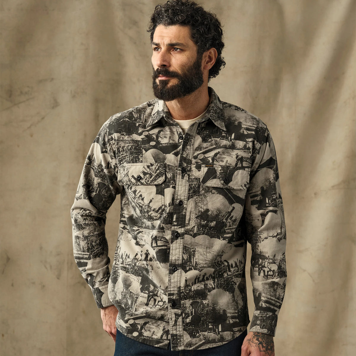 Field Flannel Shirt in Vintage Khaki Print