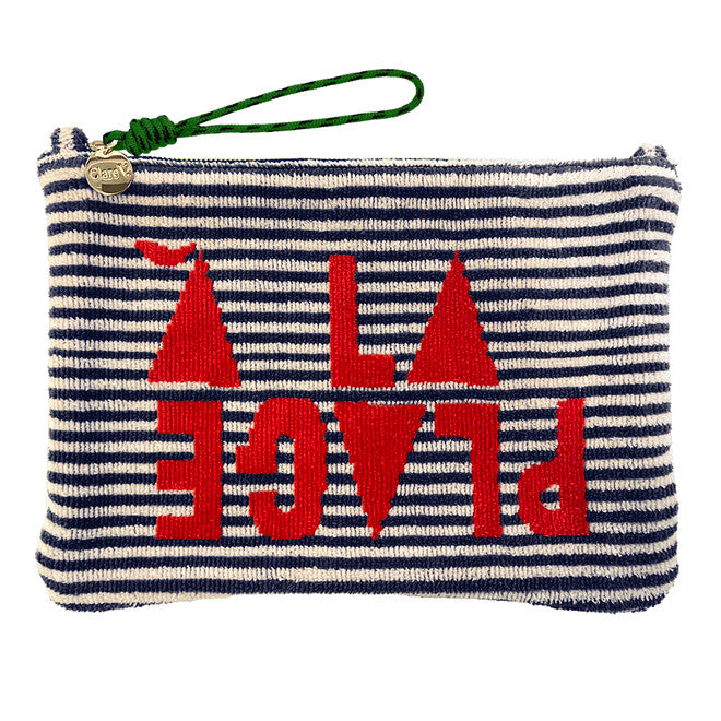 Flat Clutch w/ Tabs - Terry Stripe A La Plage