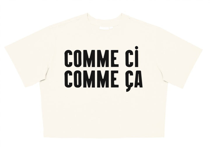 Le Carre Tee -  Cotton/Linen Comme Ci Comme Ca