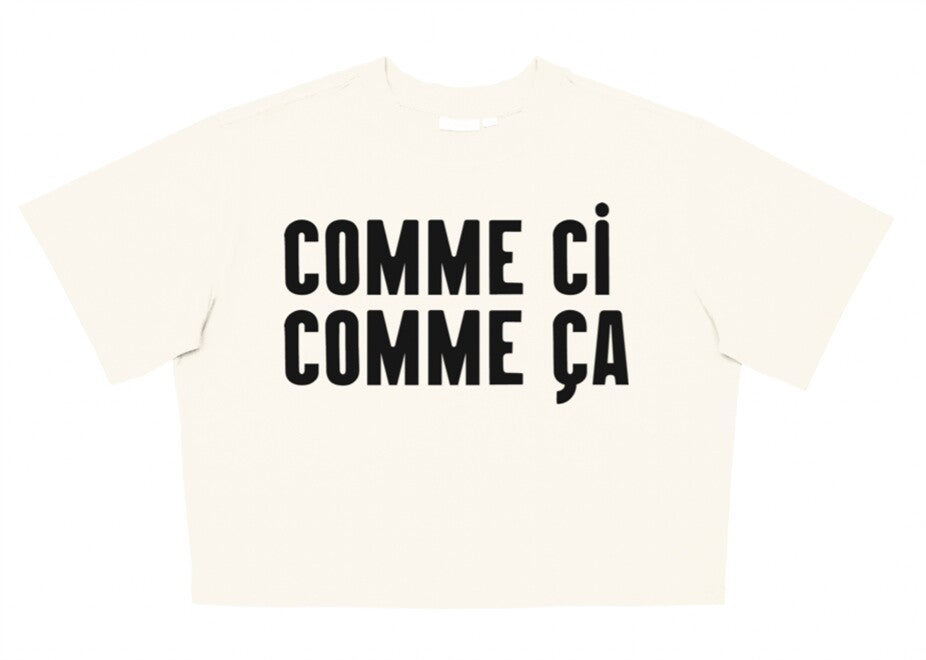 Le Carre Tee -  Cotton/Linen Comme Ci Comme Ca