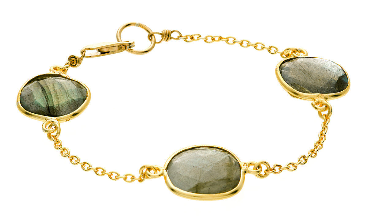 Maci Bracelet in Green onyx