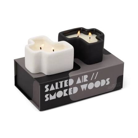 Paddywax Jigsaw Salted Air / Smoked Woods 8oz Soy Wax Candles