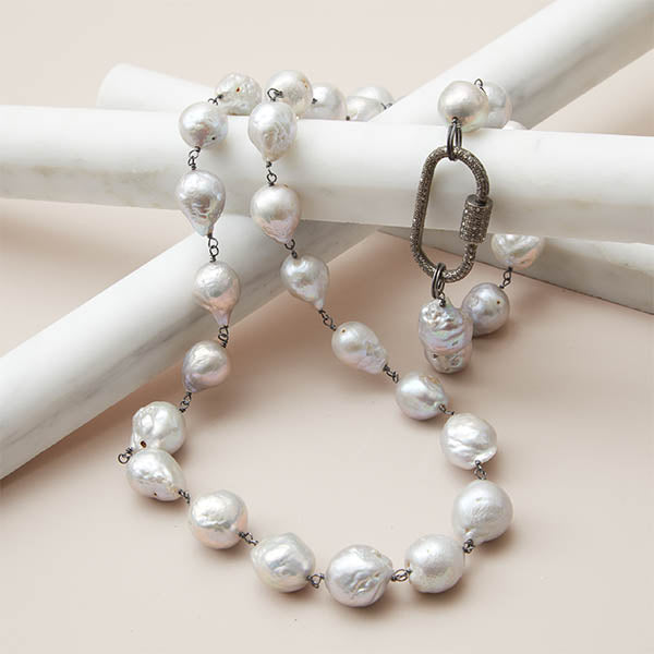 Baroque Pearl Rope Necklace