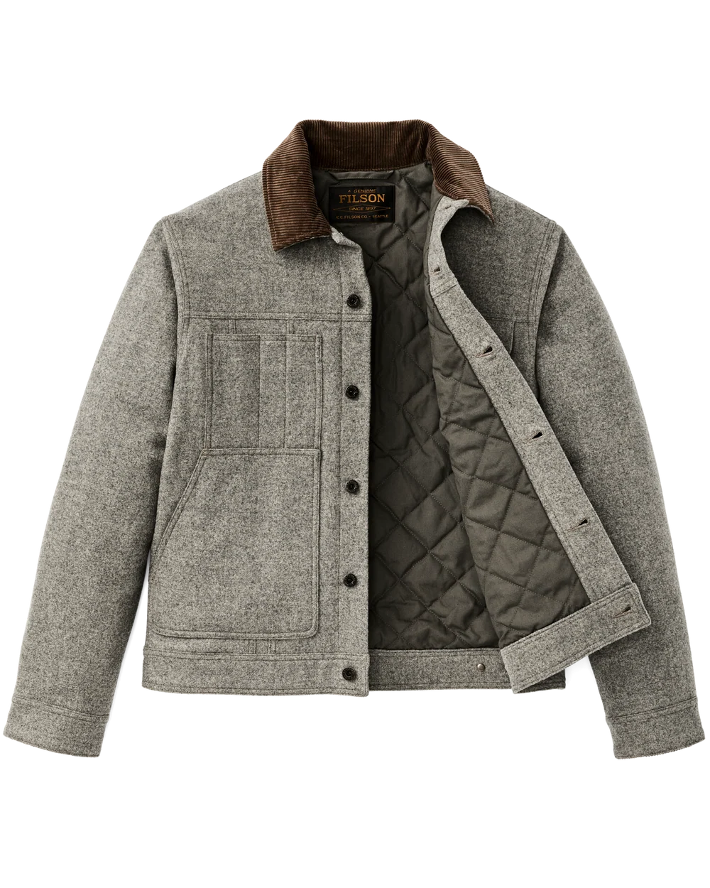 Spokane Insulated Short Cruiser in Vintage Heather Gray